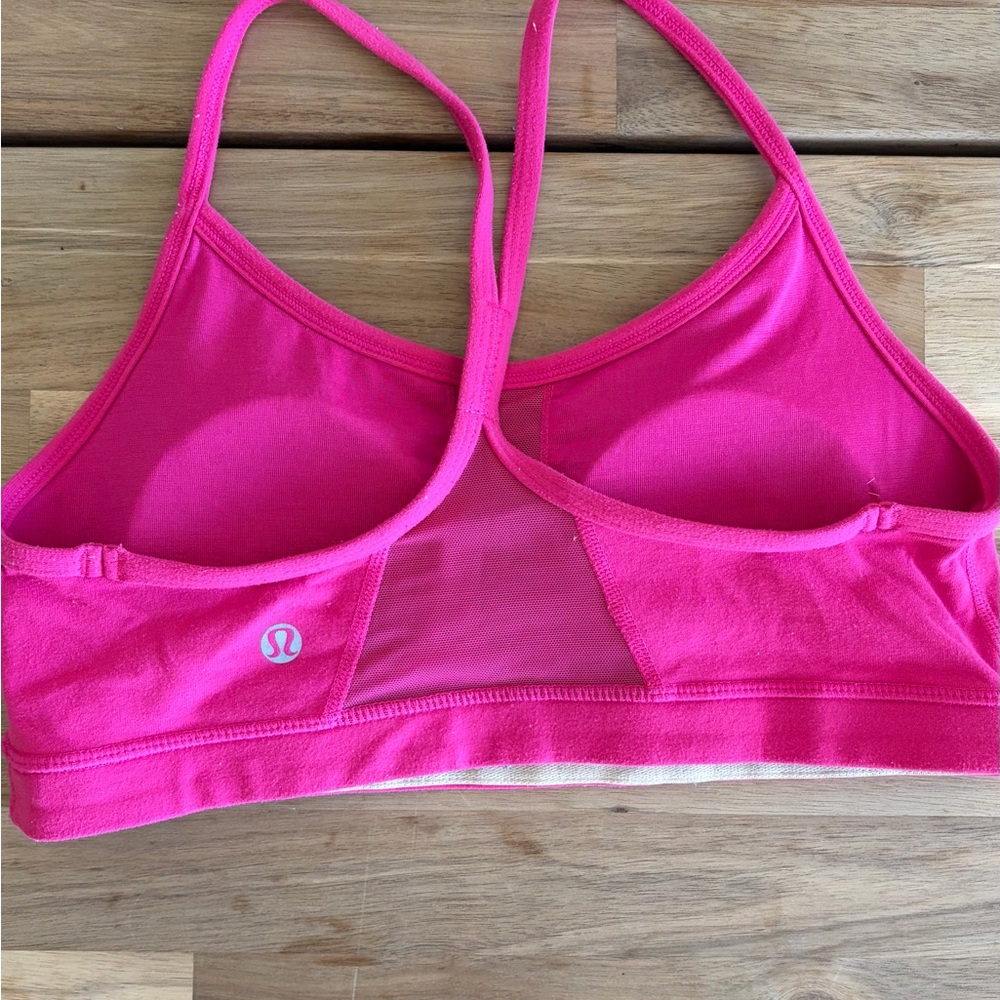 lululemon athletica Vibrant Pink Sports Bra